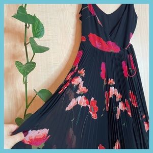 Aritzia Wilfred Beaune Pleated Wrap Dress